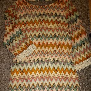 Chevron print dress.